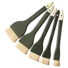 Marco Wave 馬可威白羊毛國畫水彩排刷 排筆 柔軟觸感，均勻上色，適用大面積渲染, 1吋(AR3410)