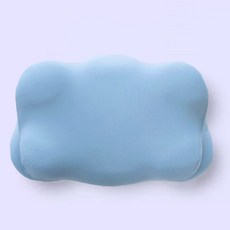 雲朵枕頭護脊護頸椎側睡枕芯記憶, 淺藍色枕套