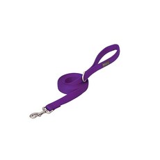 Terrain D.O.G. 나일론 더블 플라이 강아지 목줄 블랙 2.5cm x 1.2m(1인치 4피트), 퍼플