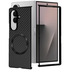 폴드7 글로시 카본패턴 CD링 맥세이프 케이스