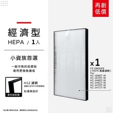 蟎著媽 SHARP 夏普空氣清淨機適用 HEPA濾網, 1個, 個, 經濟型-集塵HEPA濾網/單片