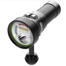 DIVEPRO M35-V2 3500流明潛水燈 - 多色多功能，內建6000K攝影補光燈