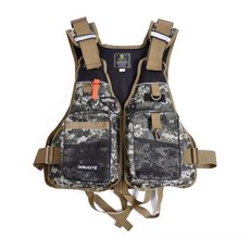 반센트 낚시조끼 루어 조끼 낚시 바다 민물 부력 계류 갯바위, 황색(디지털)