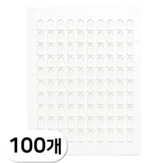 펴나나다 피규어 고정 투명 양면 테이프 젤 패드, 100개 100개