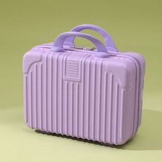 맞춤형 미니 여행가방 14인치 화장품 가방 기념품 가방 소형 여행가방 비밀번호 가방, 14 인치 다기능 화장품 케이스, 여신 보라색