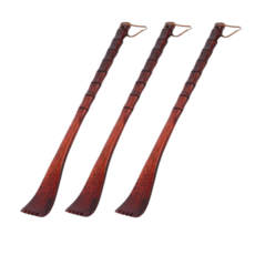 이음모음 고급 옻칠 효자손 등긁개, 3개, 진브라운