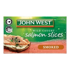 존 웨스트 훈제 연어 슬라이스 125g John West Smoked Salmon Slices, 1개