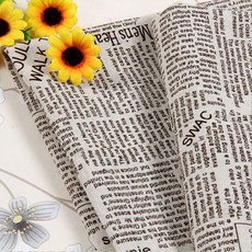 패브릭영어신문 영자신문 사각천 촬영소품