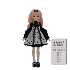 BJD sd 구체관절인형 풀세트 1/6 구관 수제 메이크업, 풀세트(인형，가발，의상，신발 포함)