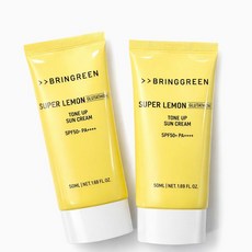 브링그린 슈퍼레몬 글루타치온 톤업 선크림 50ml 1+1, 2개