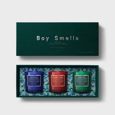 Boy Smells 聖誕限定系列三入禮盒 香氛蠟燭 玫瑰 尼姆牛仔 佛手柑 大地 木質調