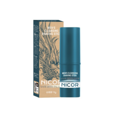 StarGlow-남성용 셰이빙스틱 폼클렌징 겸용 저자극 수염연화 면도밤, 1개, 9ml