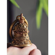 가디언벨 목걸이 행운의 열쇠고리 안전 바이크 드래곤 벨+짠 로프 퍼플코퍼, 타이거 벨