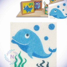 데코샌드 액자만들기 고래 모래액자 샌드아트