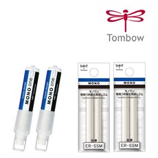 톰보우 모노 원 미니 지우개 (본품2+리필2), 1세트, 스탠다드
