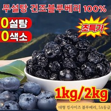 당일발송! 1kg/2kg 건조 블루베리 100% 무설탕 건블루베리 프리미엄 블루베리 건조과일, 200g