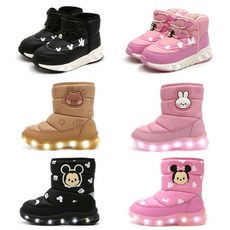 건종 디즈니 마블 LED 라이팅 겨울 방한부츠 패딩부츠