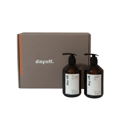 day. off. 儀式感禮盒 舒緩沐浴露 賦活洗髮露 500ml x2 大地木質調, 1個, 茶韻時刻 洗髮露＋放鬆時刻 沐浴露