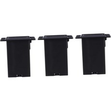 밀리스텐 3개입 픽업 배터리 박스 기타 베이스 액티브 픽업용 컴팩트한 디자인 내구성 소재 교체용 2348336