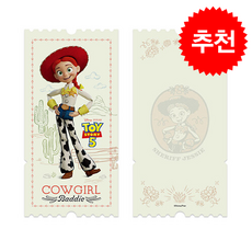 디즈니 픽사 토이 스토리 5 와이드 티켓 엽서 3 제시, 아르누보, Pixar