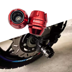 CHEKIS PCX FORZA NMAX XMAX 범용 앞바퀴 포크슬라이더, 레드