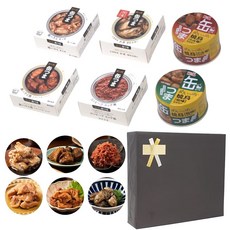 연말 선물 세트 통조림 캔 안주 맥주와 어울리는 고급 통조림 셀렉션 6가지 종류 닭 하라미 직화 구이 돼지 하라미 구이 스태미너 갈릭 콘비프 유키 스타일 히로시마 현산 굴 훈제