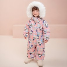 milkmile 兒童迪士尼寶寶唐老鴨黛西新款快樂防寒滑雪裝