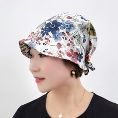 JJNINE 頭巾毛線帽綁帶中年女款亞麻帽