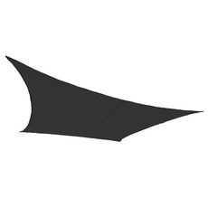 썬키다 옥상 방수 삼각 그늘막 차광막 썬쉐이드 옥상 천막, 3x4m사각, PES 패브릭 다크그레이