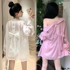 防曬衣 外套 設計師款蝴蝶結防曬衣暑假出游女神必備大學生評價大碼工廠好質量