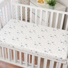 兒童純棉床包組 嬰兒床包組 全包式床包 寶寶床包, 小星星【60x120cm】