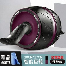 업그레이드 스마트 롤아웃 슬라이드 복근 뱃살 운동기구 AB 슬라이드 휠 롤러, 보라색 대리바운드 휠(20x17 cm)