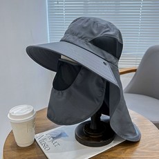 탈부착 접이식 햇빛가리개 등산 낚시 벌초 그레이oto1+5NwK