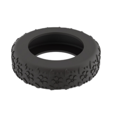 체크픽 캐리어 바퀴 꽃무늬 보호 커버 실리콘, 9개, 블랙