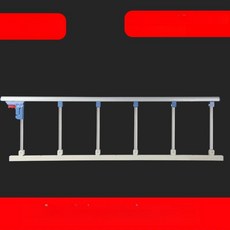 노인침대안전바 낙상방지침대가드 접이식침대난간 알루미늄침대보호대 침대안전가드, 단일 조각, 6단 스테인리스 스틸+3개 부품 무타공, 1Ea