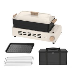 컴팩트홈 멀티 전기그릴 3in1 전골&구이 그릴판 석쇠 보관가방 세트
