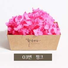 화연양화 프리저브드플라워 블루밍 케이스 수국 30색, 03 핑크