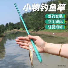 臺灣出貨 釣魚竿 手竿 超輕超硬 袖珍迷你 溪流竿套裝