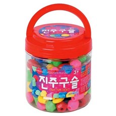[한립] 진주구슬 - 구슬꿰기 실꿰기 구슬고리 연결놀이 구슬끼우기, 1개