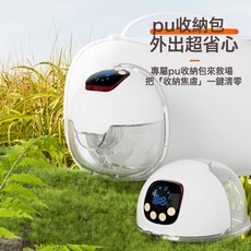 Alltomom 新款 電動吸奶器穿戴式免扶手便攜靜音吸乳器亞馬遜跨境, 1個, 白+紫(單臺):如圖