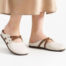 Modern Fashion 여성 플랫 뮬 블로퍼 가벼운 슬리퍼 MX93