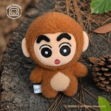 짱구 원숭이 키링 동물 코스튬 10cm 짱구는못말려 인형