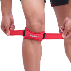 제이엠리빙 무릎 연골 슬개골 남녀공용 보호대 2P, 레드, 1세트