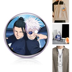 FDUCE 디지털 액자 캔뱃지 e-배지 블루투스 전자 마크 badge 사진 전송 동영상 아이돌 굿즈 전자 gif 맞춤 캔뱃지 스마트 1.7인치 64M, 퍼플