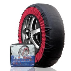 BEIKEMALL 타이어 체인 패브릭 비금속 경자동차 간단 장착 잭 업 불필요 겨울 눈 동결 미끄럼 방지 KE70, 한개옵션1, 1개