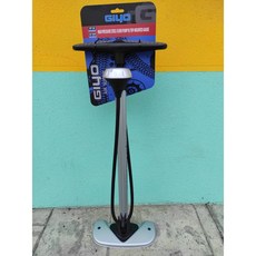 GIYO GF-54 重型超穩固直立式打氣筒，高壓聰明氣嘴，上置型氣壓計160PSI，公路車120PSI輕鬆打, 1個, Silver