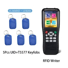 iCopy X100 고급 암호 해독 프로그래머 리더 라이터 RFID 복제기 125KHz 13.56MHz IC 카드 NFC 모바일 폰, 02 파란색