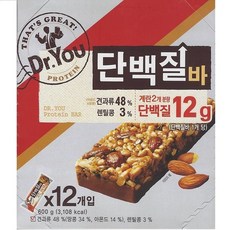 닥터유 단백질바 12p, 600g, 1개