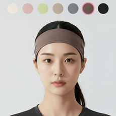 WICKEDRUN 러닝 땀흡수 운동 스포츠 헤어밴드, 커피, 1개