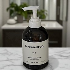 [건강한두피&모발] 저스트 에즈 아이 엠 인텐시브 스칼프 케어 샴푸 N1 무화과 향 480ml 풍성한 거품 부드러운 마무리 노폐물밀착제거 약산성 저자극 가려움개선 비듬완화, 2개